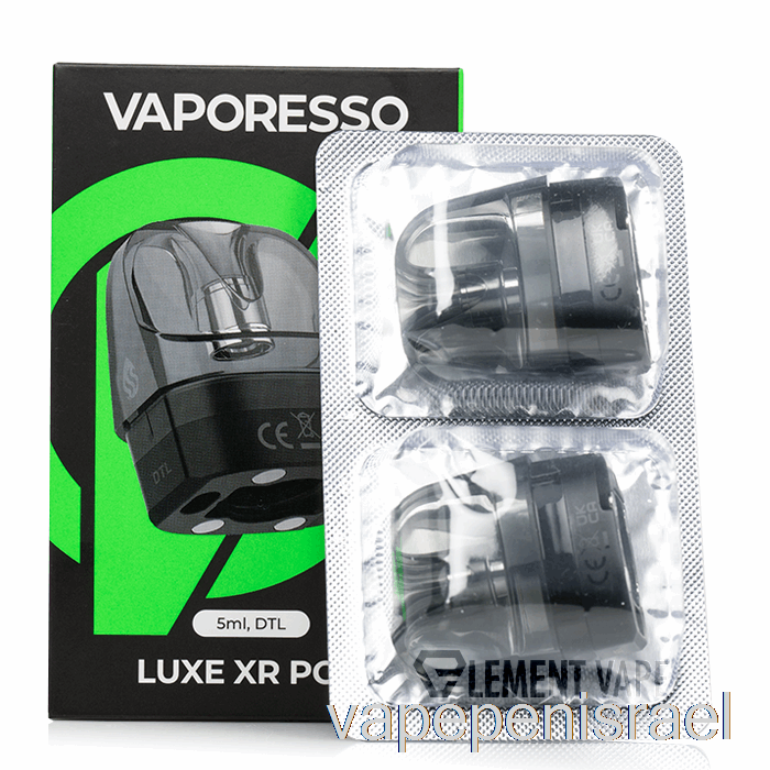 Vape Israel Vaporesso Luxe Xr תרמילים להחלפה חד פעמיים 5 מ"ל Dtl Pods